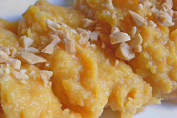 Mashed Sweet Potatoes with Peanuts