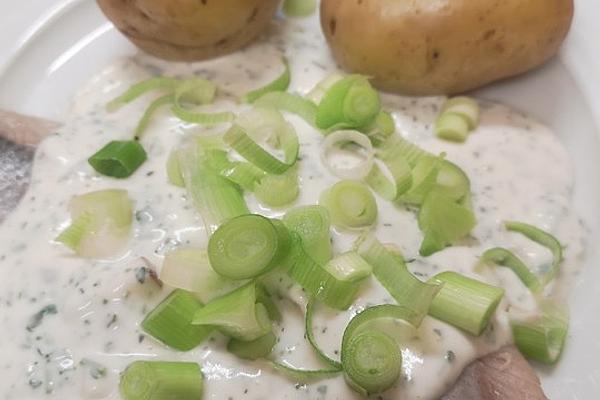 Matjes Sylter Art with Jacket Potatoes
