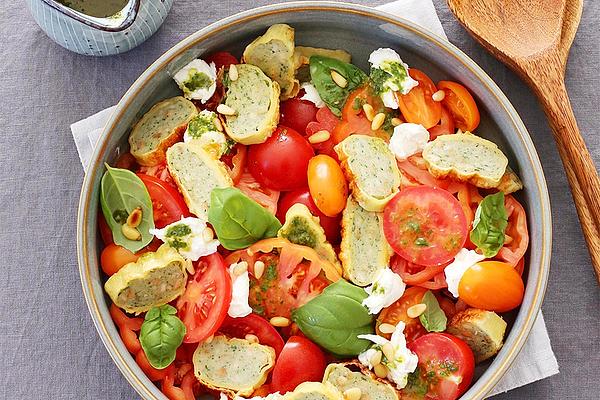 Maultaschen Caprese Salad