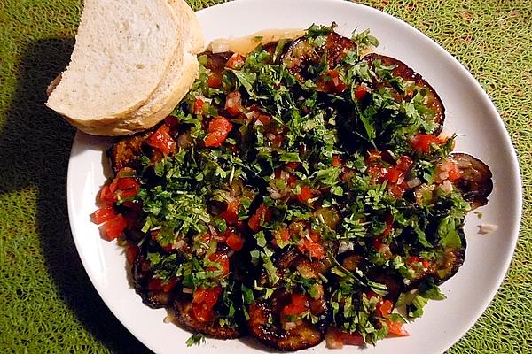Mauritian Eggplant Salad with Chilli and Coriander