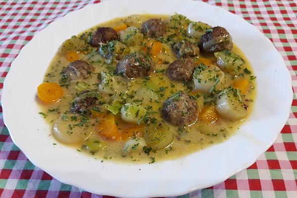 Meatball Leek Pot