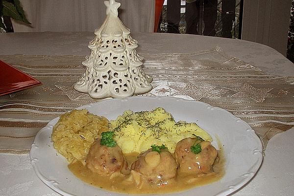 Meatballs in Mushroom Cream Sauce