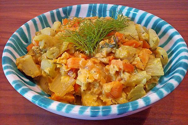 Mediterranean Fennel and Coconut Milk Vegetables
