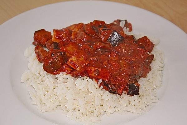 Mediterranean Sauce with Eggplant and Chicken