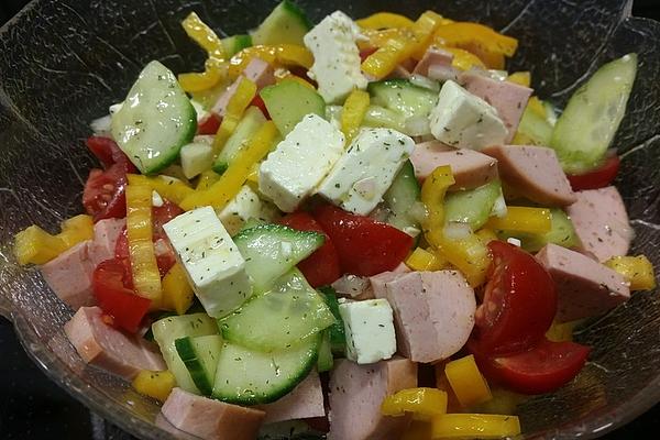 Mediterranean Sausage Salad