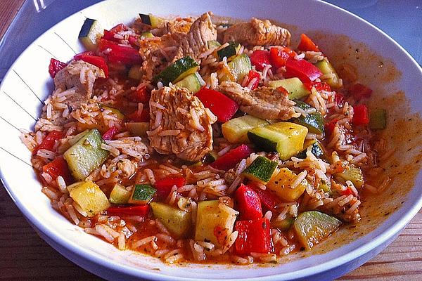 Mediterranean Turkey Pan with Rice