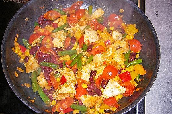 Mexican Chicken and Corn Pan