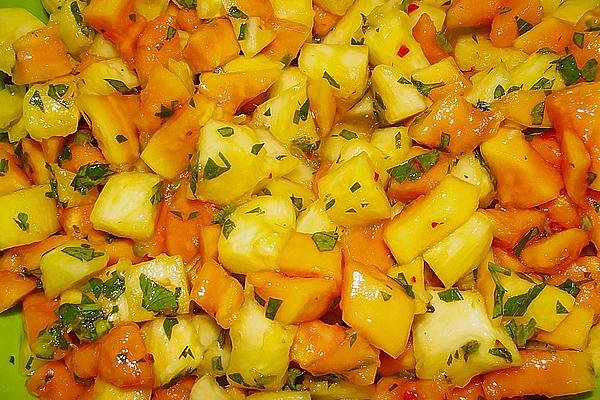 Mexican Pineapple and Papaya Salad