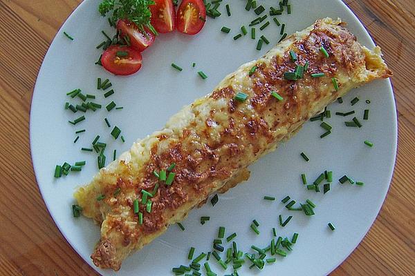 Millet Pancakes with Spinach Filling