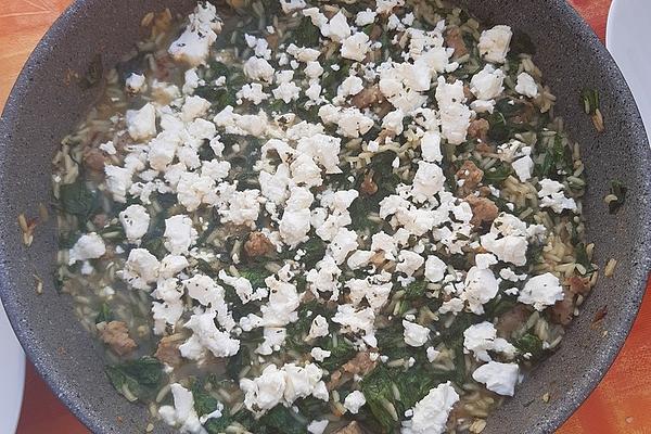 Minced Beef and Spinach Pan