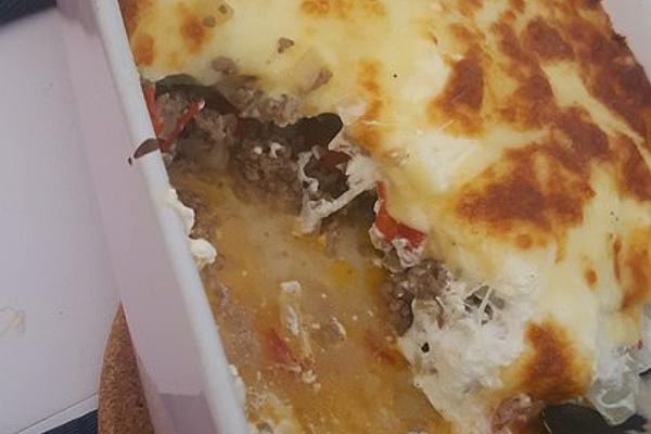 Minced Meat and Kohlrabi Casserole