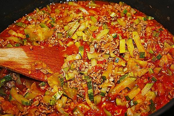 Minced Meat – Zucchini – Tomato – Sauce