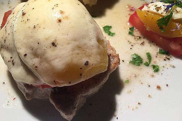 Minute Steaks with Mango and Cheese