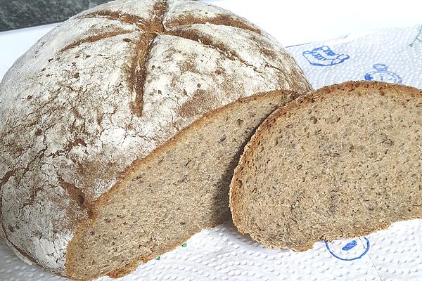 Mixed Spelled Bread with Chia Seeds and Psyllium