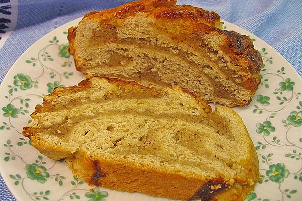 Moist Poppy Seed and Nut Plait with Marzipan