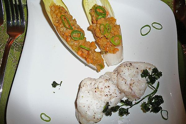 Monkfish with Small Lentil Salad