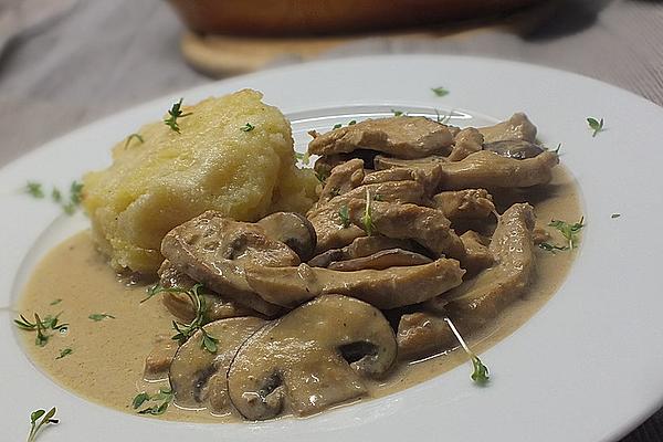 Mushroom and Turkey Slices