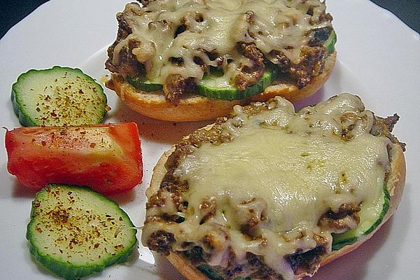Mushroom Baguette with Mince