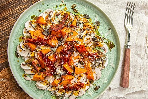 Mushroom Carpaccio with Pumpkin