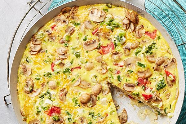 Mushroom Chicken Frittata