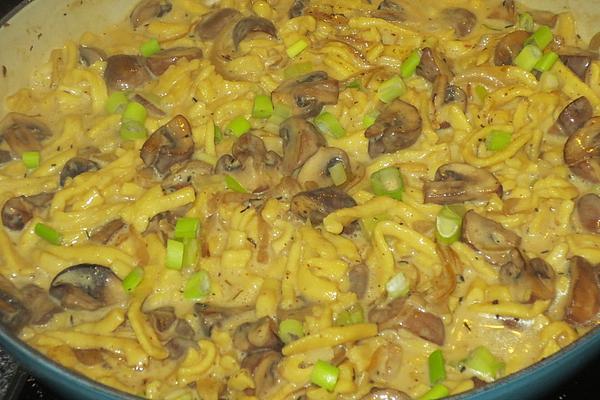 Mushroom, Ham and Spaetzle Pan