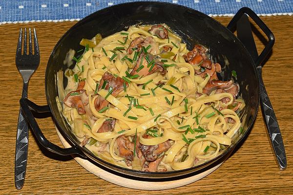 Mushroom Pan with Pasta