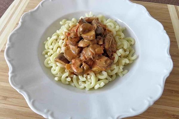 Mushroom Ragout with Pasta