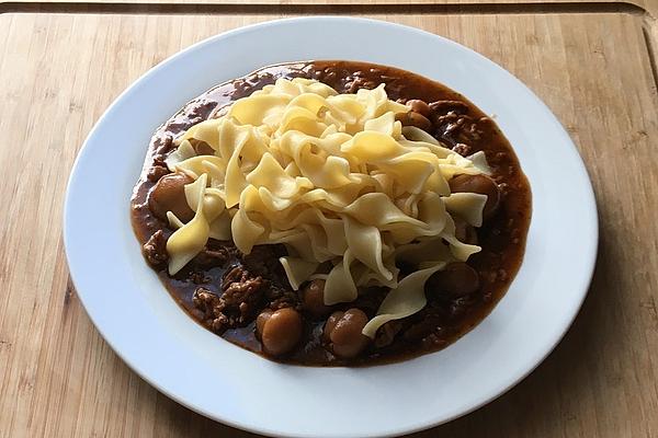 Mushrooms in Minced Meat Sauce À La Gabi