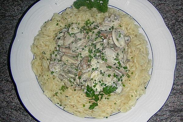 Mushrooms with Herbs and Rice
