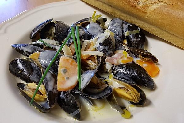 Mussels in Cheese Sauce