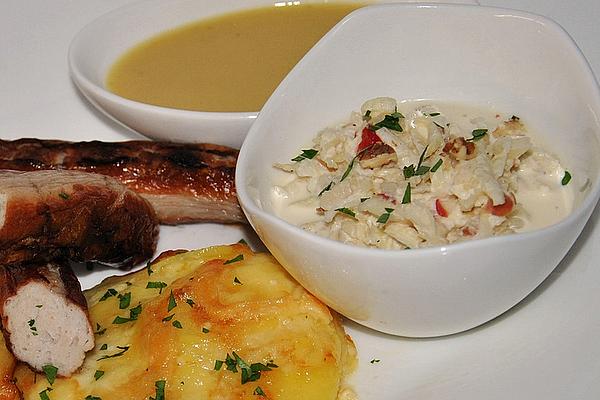 Mustard Sauce with Apple and Celery