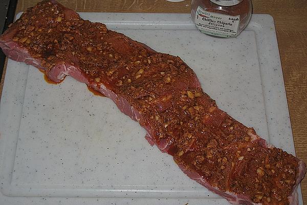 Neck Roast Filled with Pesto