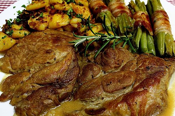 Neck Roast in Brandy and Cream Sauce