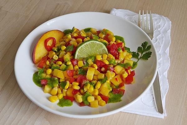 Nectarine Tomato Corn Salad