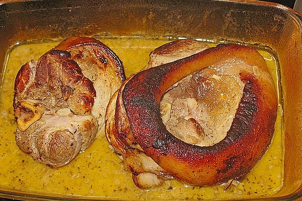 New Year`s Eve Pork Knuckle After Mrs. Pardow