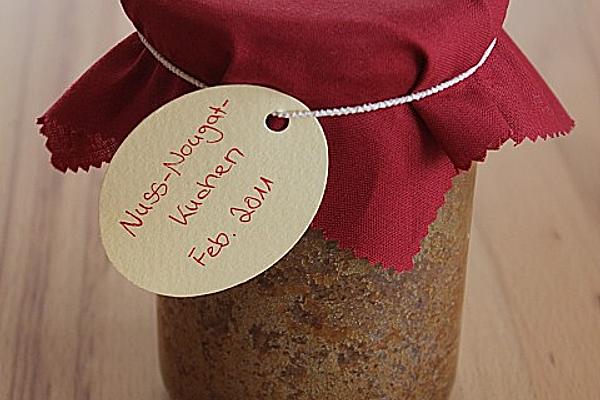 Nut and Nougat Glass Cake