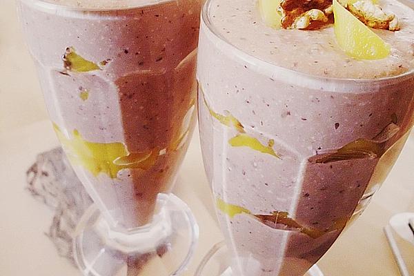 Nut Cream – Dessert with Peaches