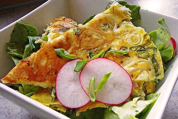 Omelette with Spring Onions