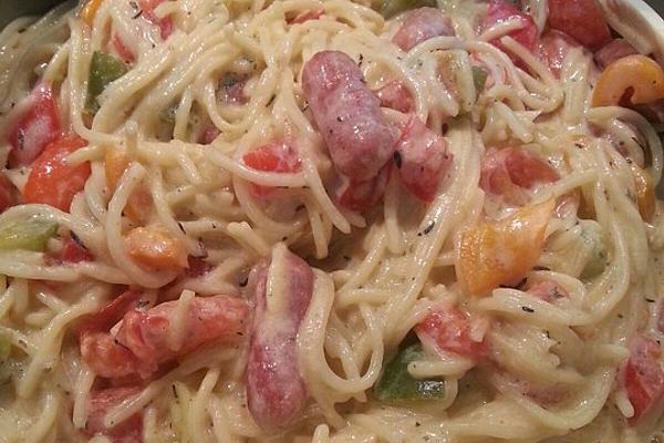 One-pot Pasta with Salami