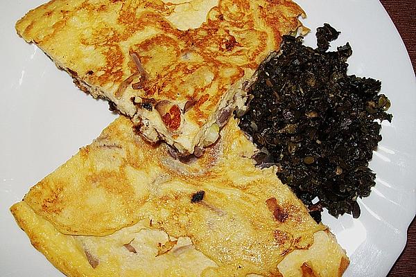 Onion Frittata with Olive Pesto