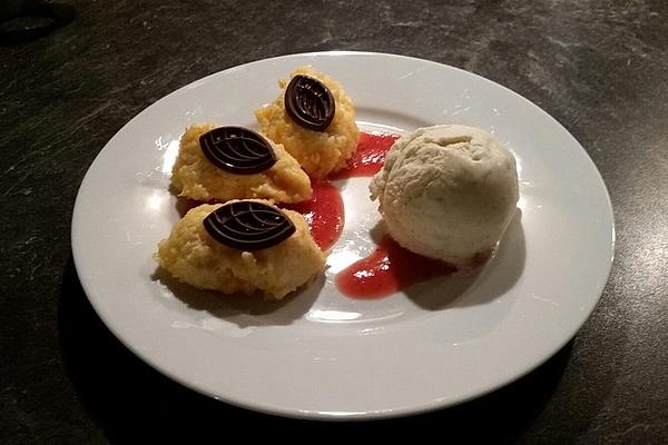 Orange – Beer – Mousse on Two Types Of Fruit Mirror