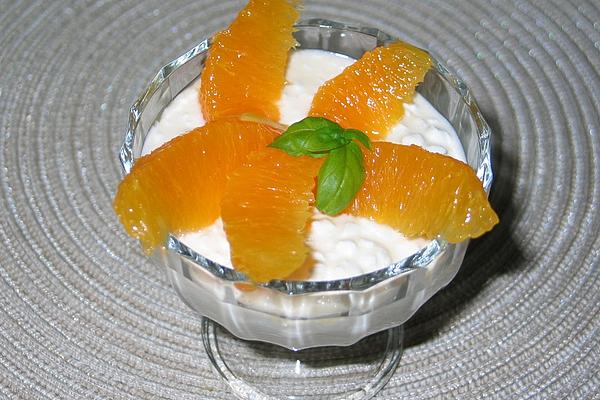 Orange Cup with Grainy Cream Cheese