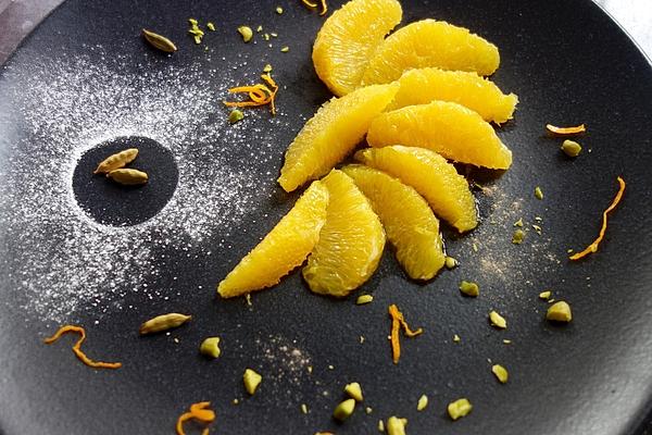 Orange Wedges with Orange Blossom Water