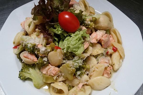 Orecchiette with Broccoli and Salmon