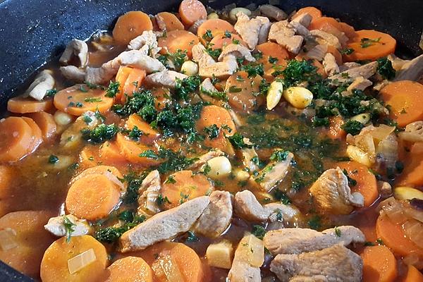 Oriental Steak Pan with Almonds