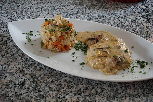 Oven Schnitzel with Cream Sauce