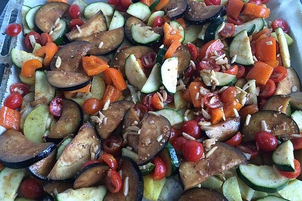 Oven Vegetables with Fresh Goat Cheese