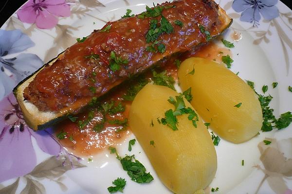 Oven Zucchini with Tuna Filling