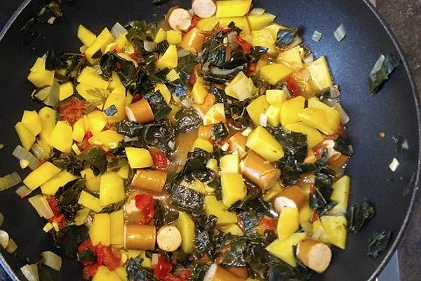 Palm Cabbage and Potato Pot