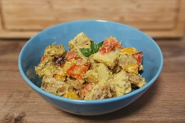 Pan-fried Potatoes with Pistachio Pesto